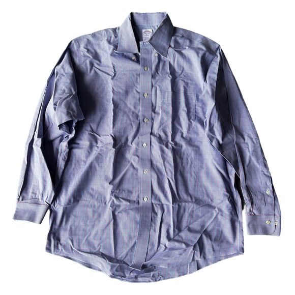Brooks Brothers Other - Brooks Brothers 346 Shirt 16.5 4/5 Men's Blue The Original Polo Shirt All Cotton